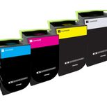 Lexmark Original Toner - 4er Multipack für CS417dn, CS517de, CX417de, CX517de