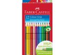 FABER-CASTELL Colour GRIP Buntstifte farbsortiert - 12 Stück