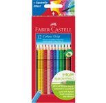 FABER-CASTELL Colour GRIP Buntstifte farbsortiert - 12 Stück
