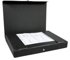 ELBA Heftbox 4,5 cm - schwarz marmoriert