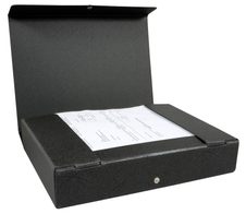 ELBA Heftbox 6,5 cm - schwarz marmoriert