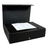 ELBA Heftbox 8,5 cm - schwarz marmoriert