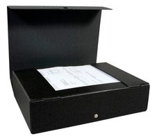 ELBA Heftbox 8,5 cm - schwarz marmoriert