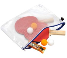 FolderSys Reißverschlussbeutel A4 0,15 mm - transparent/blau