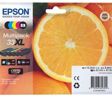 Epson Original 33XL Orange Druckerpatronen - 5er Multipack (C13T33574011)