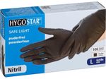 HYGOSTAR unisex Nitrilhandschuhe Safe Light schwarz Größe L - 100 Stück
