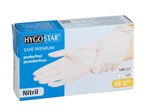 HYGOSTAR unisex Einmalhandschuhe SAFE PREMIUM weiß Größe M - 100 Stück