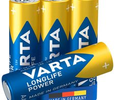 VARTA Batterien LONGLIFE Power Mignon AA 1,5 V - 4 Stück
