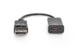 DIGITUS Aktives DisplayPort auf HDMI Konverter schwarz
