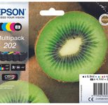 Epson Original 202 Kiwi Druckerpatronen 5er Multipack BK/PB/C/M/Y (C13T02E74010)