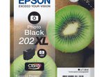 Epson Original 202XL Kiwi Druckerpatrone foto schwarz 800 Seiten 7,9ml (C13T02H14010)