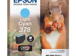 Epson Original 378 Eichhörnchen Druckerpatrone cyan hell 360 Seiten 4,8ml (C13T37854010)