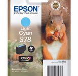 Epson Original 378 Eichhörnchen Druckerpatrone cyan hell 360 Seiten 4,8ml (C13T37854010)