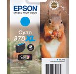 Epson Original 378XL Eichhörnchen Druckerpatrone cyan 830 Seiten 9,3ml (C13T37924010)