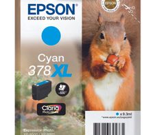Epson Original 378XL Eichhörnchen Druckerpatrone cyan 830 Seiten 9,3ml (C13T37924010)
