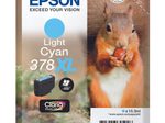 Epson Original 378XL Eichhörnchen Druckerpatrone cyan hell 830 Seiten 10,3ml (C13T37954010)