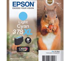 Epson Original 378XL Eichhörnchen Druckerpatrone cyan hell 830 Seiten 10,3ml (C13T37954010)