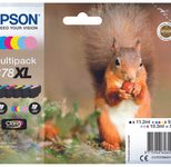 Epson Original 378XL Eichhörnchen Druckerpatronen 6er Multipack schwarz, cyan, cyan hell, magenta, magenta hell, gelb