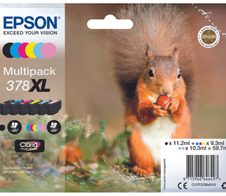Epson Original 378XL Eichhörnchen Druckerpatronen 6er Multipack schwarz, cyan, cyan hell, magenta, magenta hell, gelb