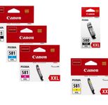 Canon Original PGI-580XXL PGBK+ CLI-581XXL Druckerpatronen 5er-Multipack - BK/C/M/Y/BK