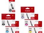 Canon Original PGI-580XXL PGBK+ CLI-581XXL Druckerpatronen 6er-Multipack - BK/C/PB/M/Y/BK