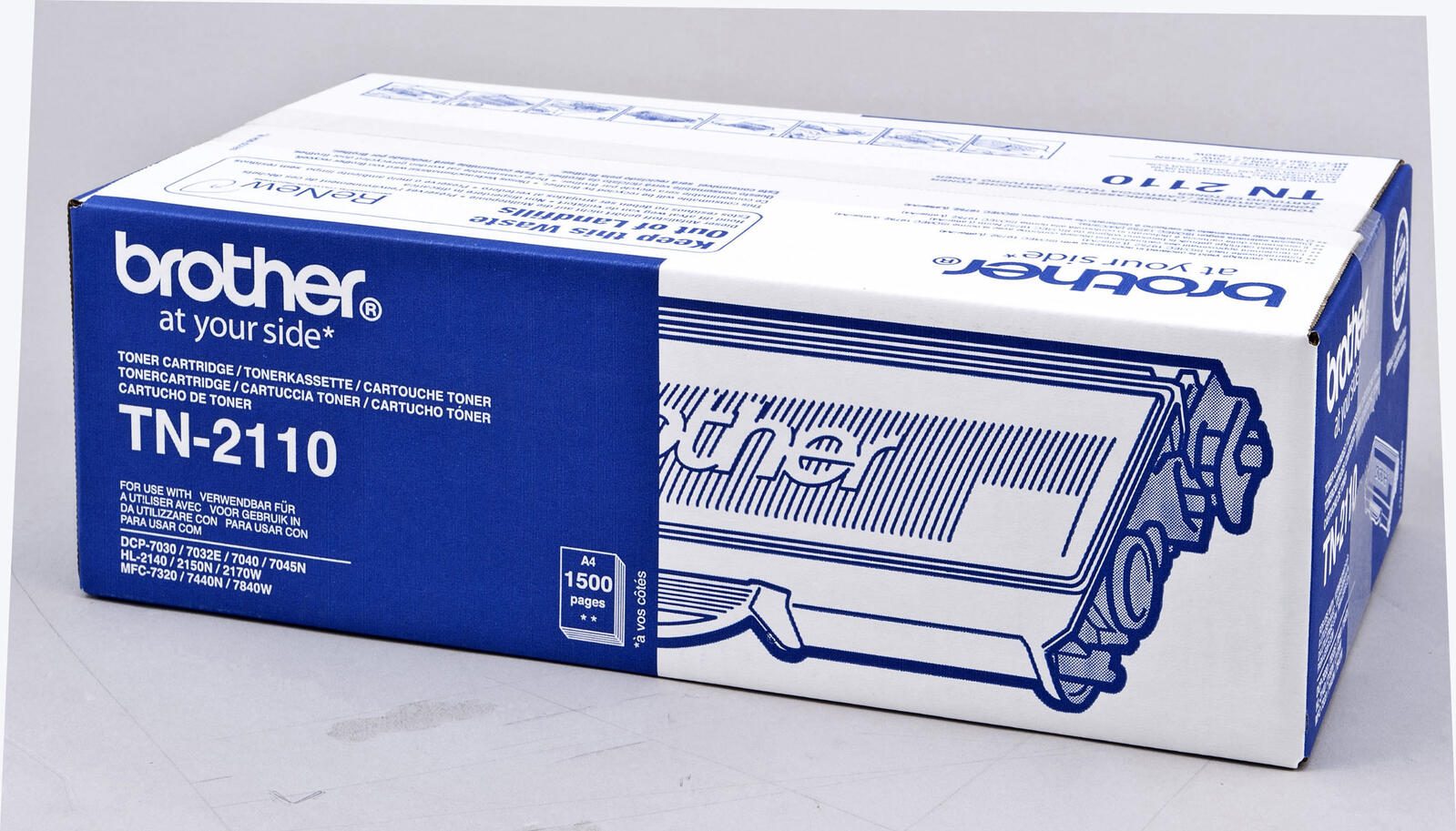 Brother Original TN2110 Toner schwarz 1.500 Seiten (TN-2110)