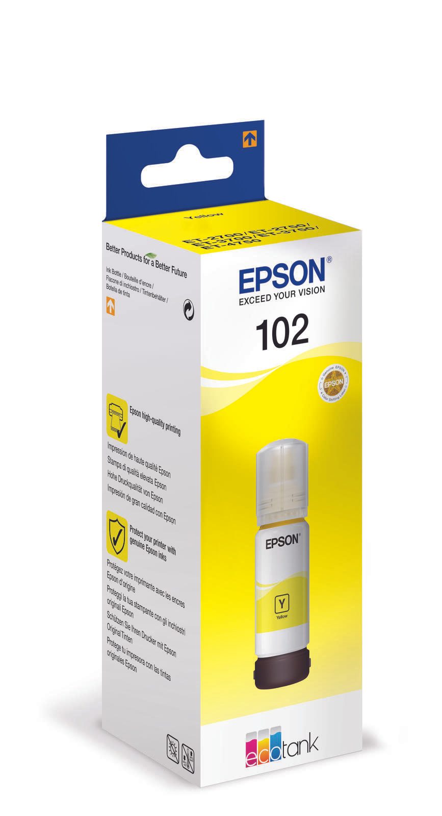 Epson Original EcoTank 102 Nachfülltinte gelb 6.000 Seiten 70ml (C13T03R440)