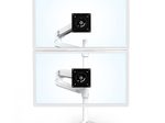 Ergotron LX Dual Monitorarm Tischhalterung für zwei Monitore bis 101,6 cm 40 Zoll weiß/grau