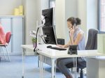 Ergotron LX Dual Monitorarm Tischhalterung für zwei Monitore bis 101,6 cm 40 Zoll weiß/grau