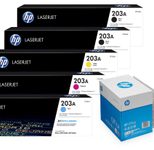 Bundle mit HP Original 203A Toner 5er Multipack + 2.500 Blatt HP Kopierpapier hochweiß