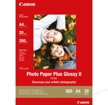 Canon PP-201 Glossy II Fotopapier Plus glänzend A4 210x297mm 275 g/m² - 20 Blatt