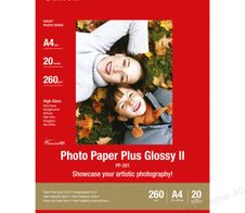 Canon PP-201 Glossy II Fotopapier Plus glänzend A4 210x297mm 275 g/m² - 20 Blatt