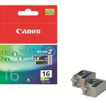 Canon Original BCI-16CL Druckerpatronen Doppelpack C/M/Y (9818A002)
