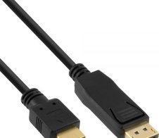 InLine DisplayPort zu HDMI Konverter Kabel 0.5m, vergoldete Kontakte, schwarz