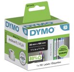 DYMO® Original Etikett für LabelWriter™, Ordner schmal - weiss - permanent haftend, 1 x 110 Etiketten