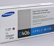 HP Original CLT-C406S Toner cyan 1.000 Seiten (CLT-C406S/ELS) für CLP-365/W, CLX-3305/FN/FW/W, Xpress C410W
