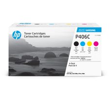 HP Original CLT-P406C Rainbow-Kit Toner schwarz cyan magenta gelb 4.500 Seiten(CLT-P406C/ELS) für CLP-365, CLX-3305