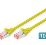 Digitus CAT 6 S-FTP Patchkabel, Cu, LSZH AWG 27/7, Länge 2 m, 10 Stück, Gelb