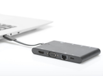 DIGITUS Universal Travel Docking Station 9 Port USB-C