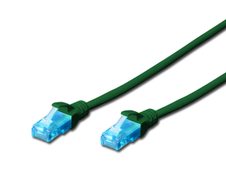 DIGITUS Patch-Kabel RJ-45 (M) zu RJ-45 (M) 0.5 m Kupfer U/UTP Cat 5e grün (DK-1511-005/G)