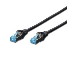 Digitus Patch-Kabel RJ-45 (M) zu RJ-45 (M) 5m Kupfer SF/UTP Cat 5e schwarz (DK-1531-050/BL)