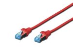 DIGITUS Patch-Kabel RJ-45 (M) zu RJ-45 (M) 10m Kupfer SF/UTP Cat 5e rot (DK-1531-100/R)