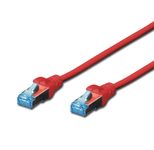 DIGITUS Patch-Kabel RJ-45 (M) zu RJ-45 (M) 10m Kupfer SF/UTP Cat 5e rot (DK-1531-100/R)