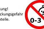 ACHTUNG! Erstickungsgefahr Kleinteile. Nicht für Kinder zwischen 0 und 3 Jahren geeignet.