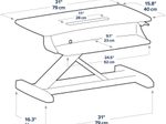 Ergotron WorkFit-Z mini Steh-Sitz Arbeitsplatz mit 31,8 cm Höhenverstellung