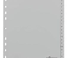 DURABLE Ordnerregister A4 A-Z geprägt 24-teilig - grau