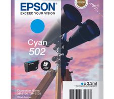 Epson Original 502 Fernglas Druckerpatrone - cyan (C13T02V24010)