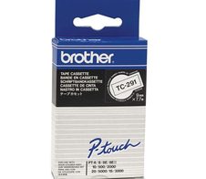 Brother - Laminiertes Band - Schwarz, weiß - Rolle (0,9 cm) - 1 Rolle(n) - für P-Touch PT-15, PT-20, PT-2000, PT-3000, P