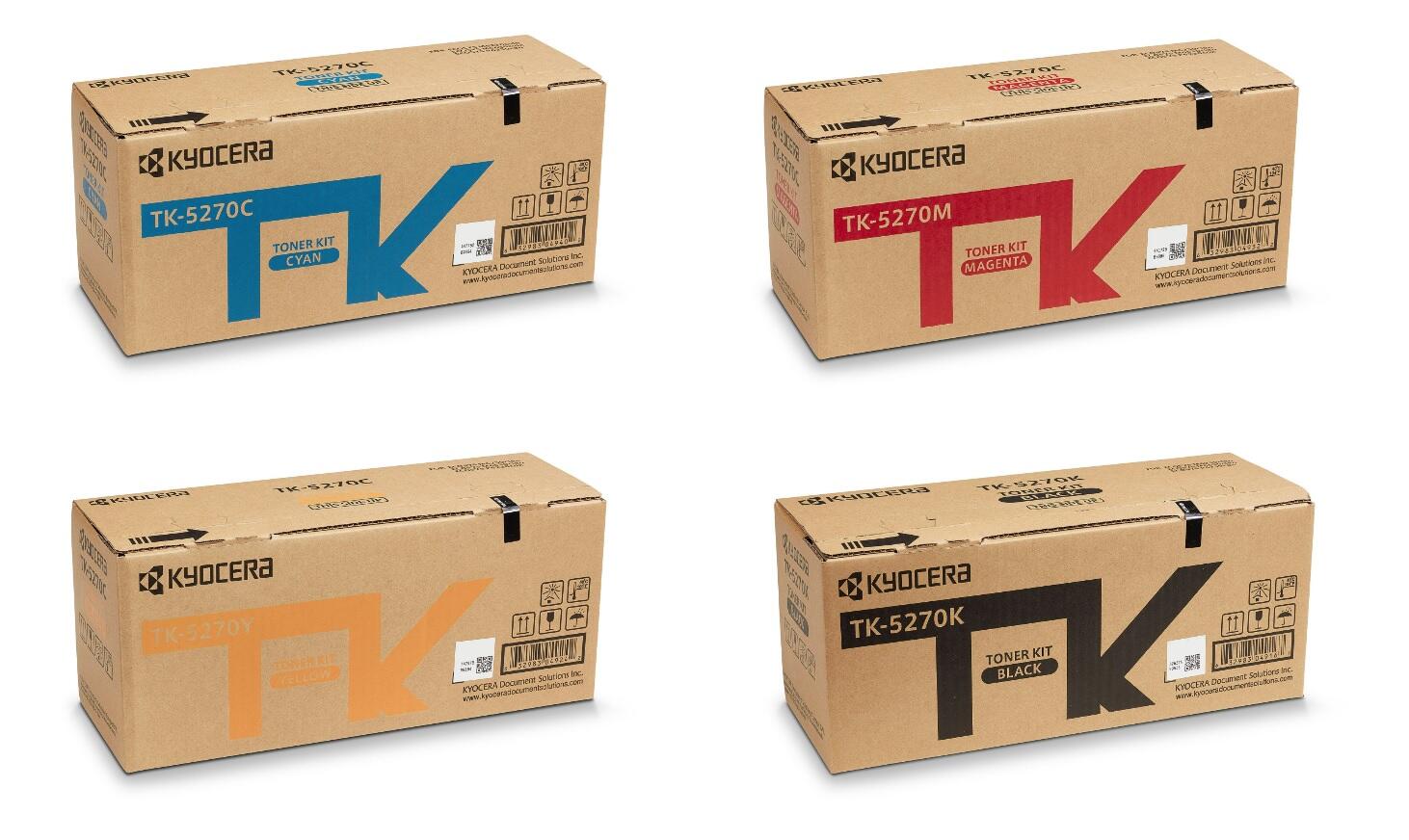 Kyocera Original TK-5270 Toner 4er Set BK/C/M/Y