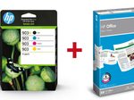 Druckerpatronen Bundle mit HP Original 903XL Multipack + 500 Blatt HP Kopierpapier